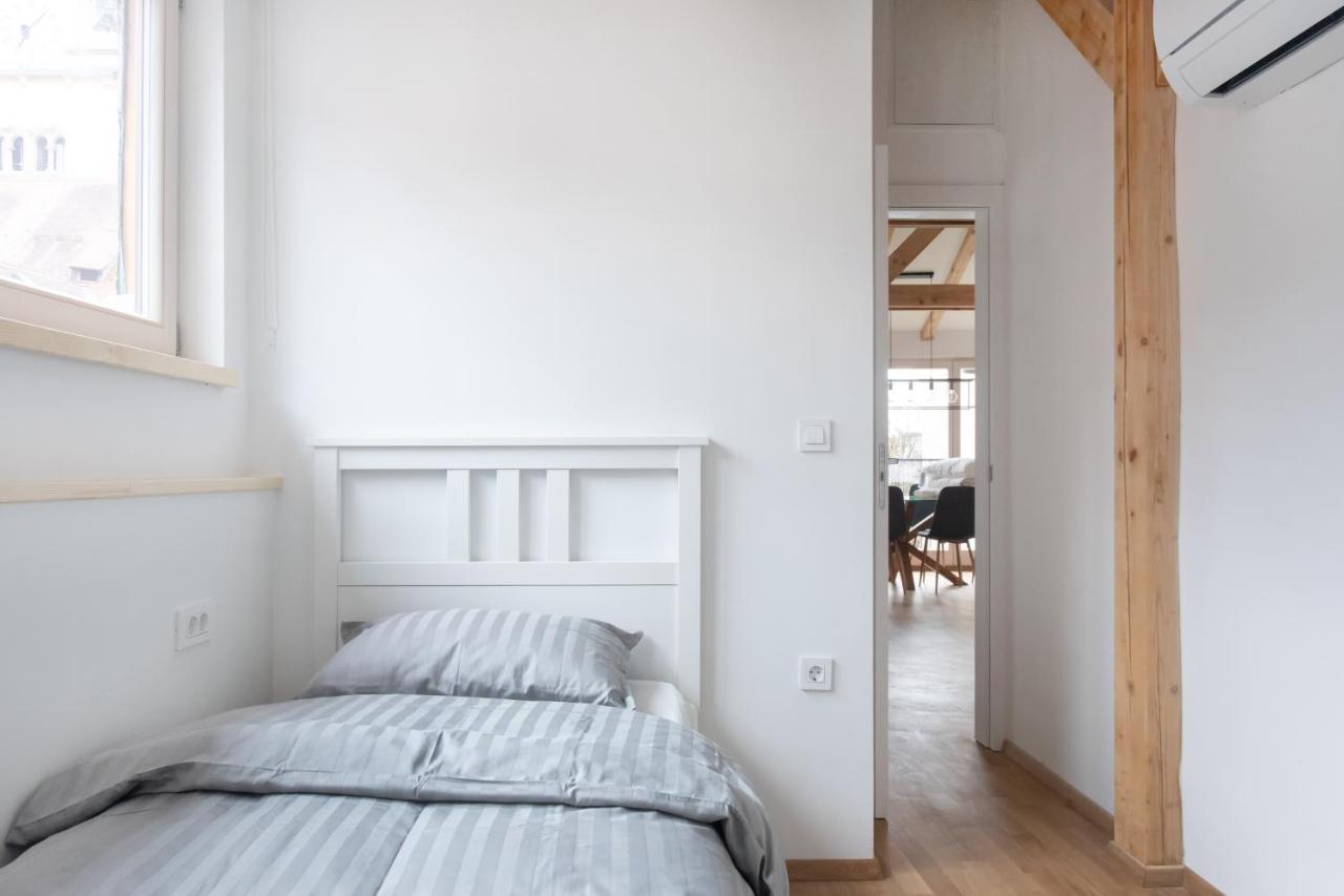 Bright & Spacious Loft In The Heart Of Old Town Lubiana Esterno foto